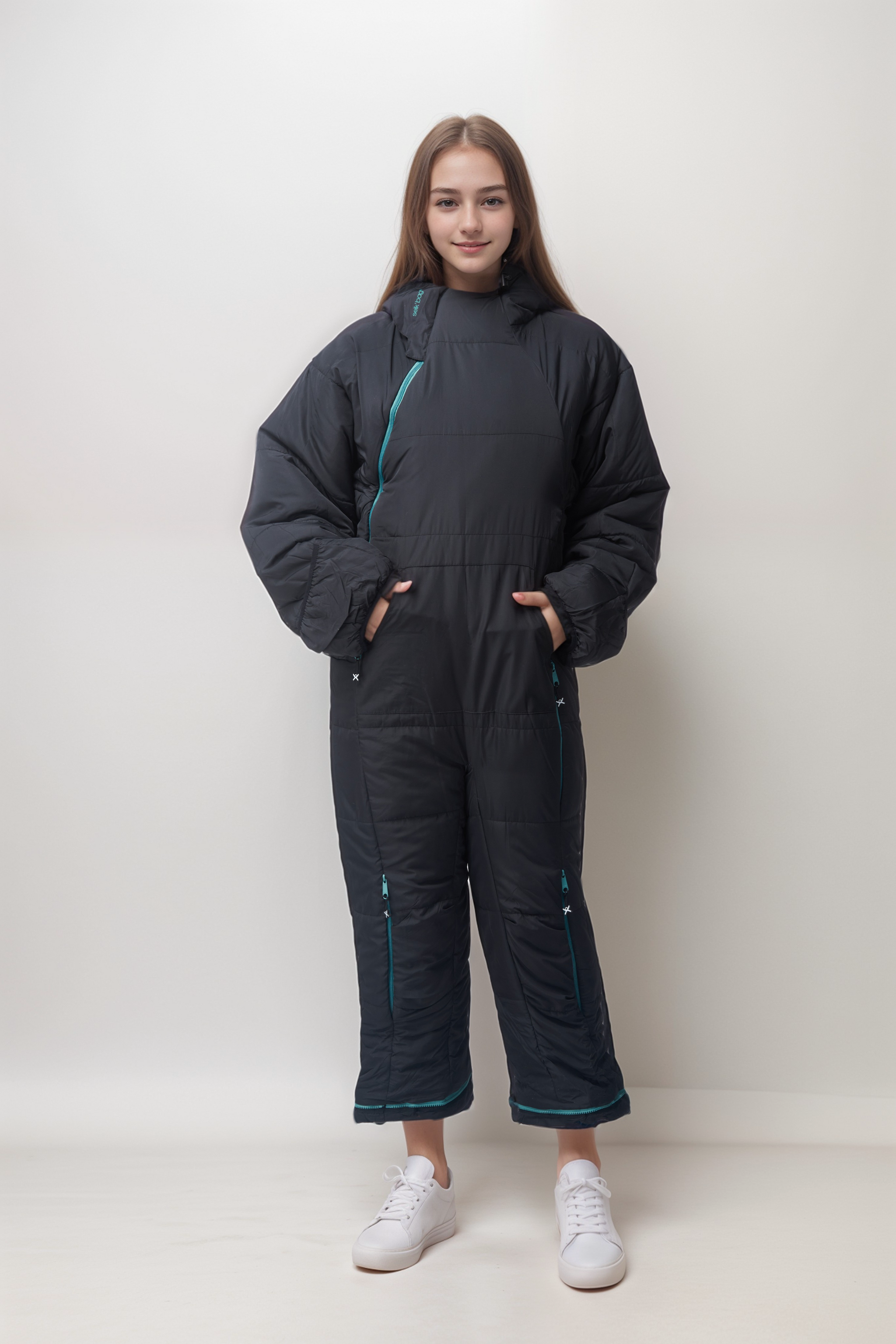 Kids Original Recycled Black Light Sleeping Bag Suit