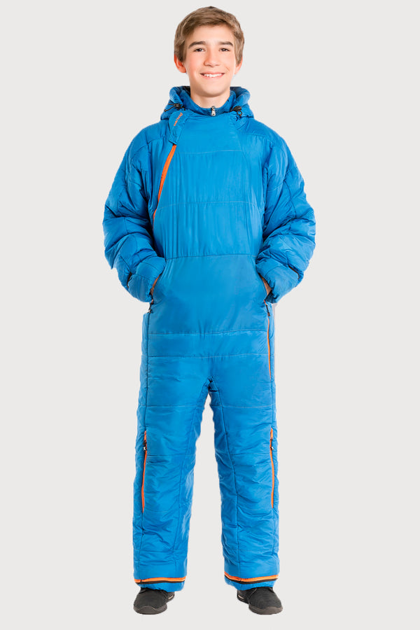 Kids Original 6G Blue Puffin Sleeping Bag Suit