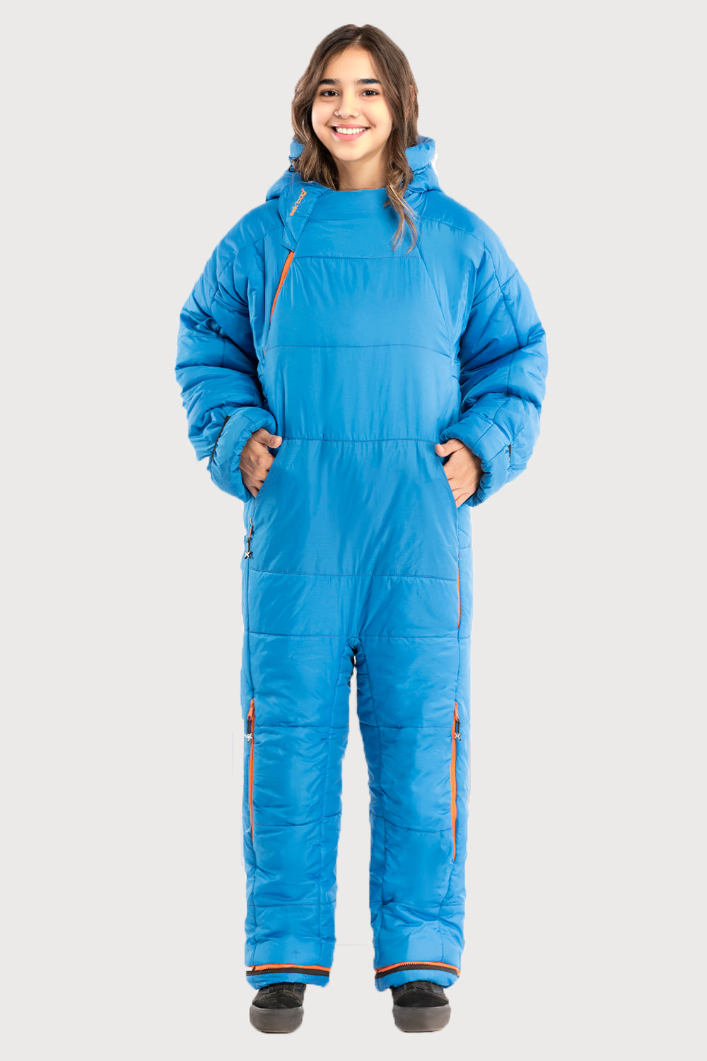 Kids Original 6G Blue Puffin Sleeping Bag Suit