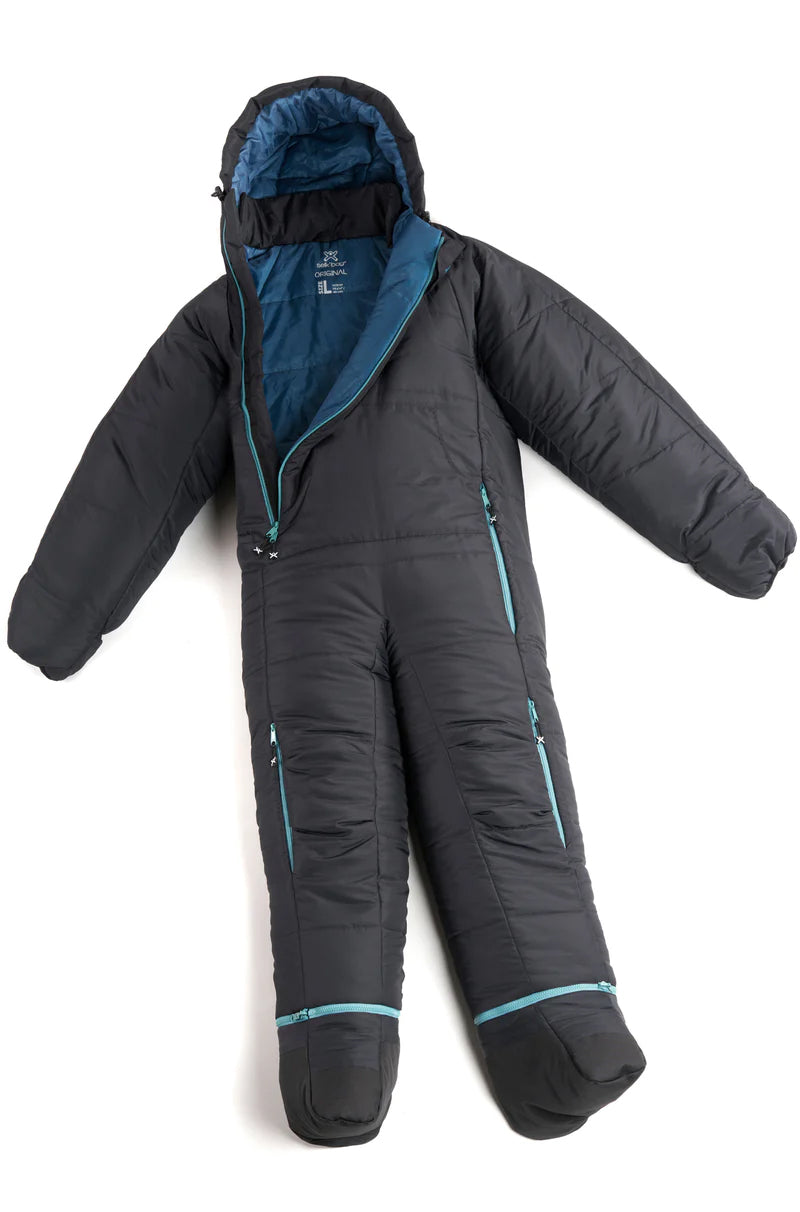 Black Selk'bag sleeping bag suit
