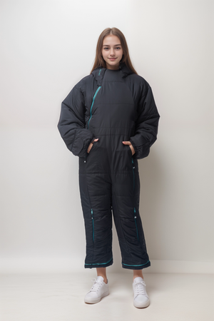 Kids Original Recycled Black Light Sleeping Bag Suit