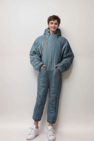 Kids Original Recycled Ash Foliage Sleeping Bag Suit