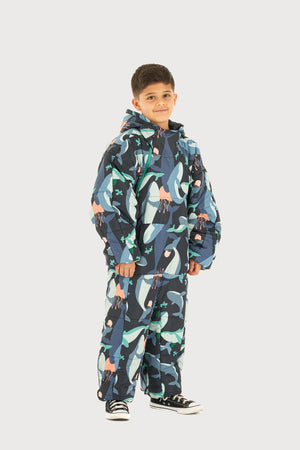 Kids Recycled Deep Sea Sleeping Bag Suit