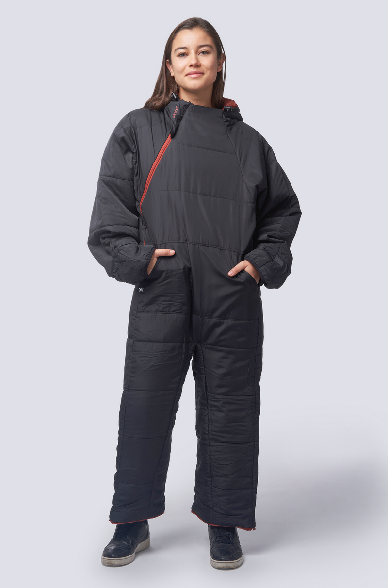 Lite Recycled Black Terracotta Sleeping Bag Suit