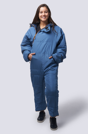 Lite Recycled Foggy Blue Sleeping Bag Suit