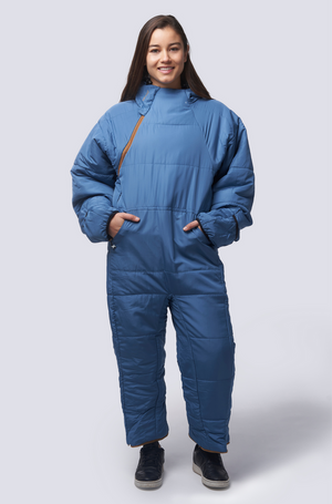 Lite Recycled Foggy Blue Sleeping Bag Suit