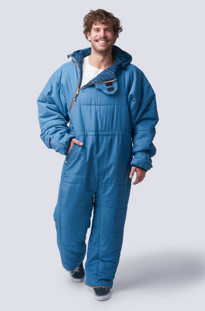 Lite Recycled Foggy Blue Sleeping Bag Suit