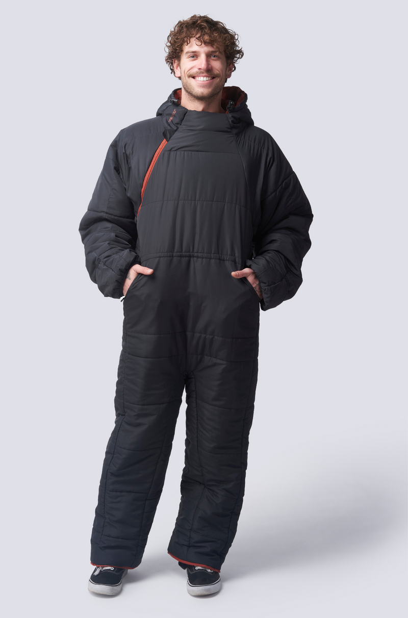 Lite Recycled Black Terracotta Sleeping Bag Suit