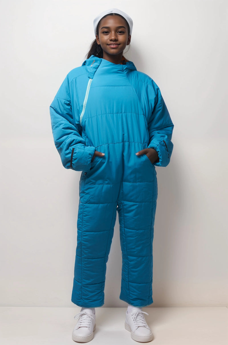 Kids Lite Recycled Teal Sunlight Sleeping Bag Suit