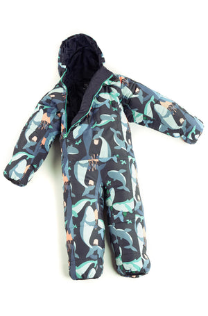 Kids blue sea Selk'bag sleeping bag suit 