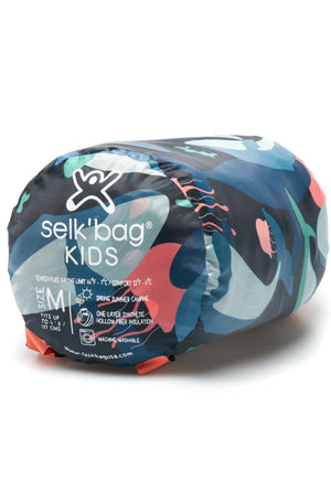 Kids blue sea Selk'bag sleeping bag suit in a stuff-sac