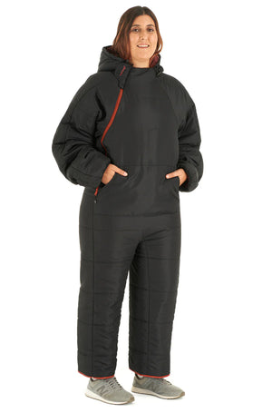 Lite Recycled Black Terracotta Sleeping Bag Suit