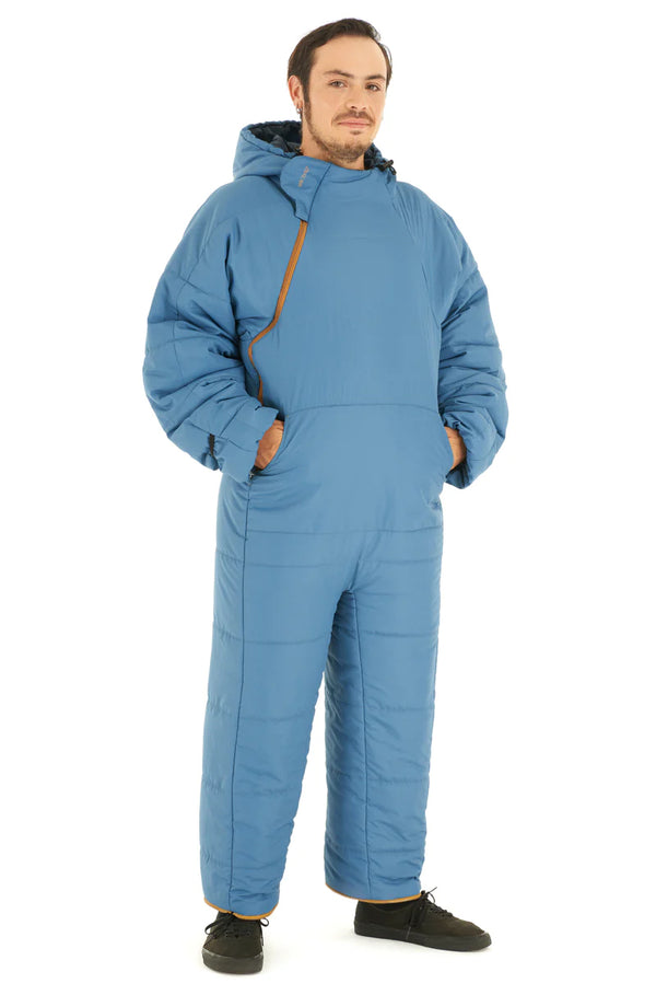 Lite Recycled Foggy Blue Sleeping Bag Suit